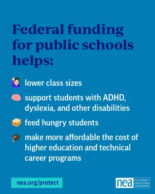 Impact federal funding for public schools